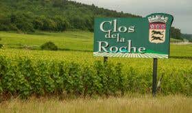 Clos de la Roche sign in Morey-St-Denis