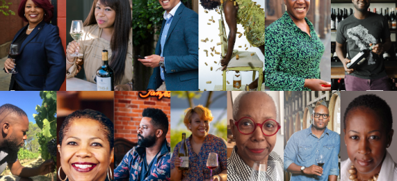 Collage of POC wine professionals