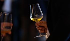 white wine in Jancis Robinson glass