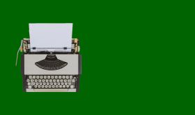 WWC24 typewriter dark green