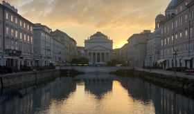 Trieste at dusk by Lorenza Pravata