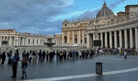 St Peter's Square at 7.15am