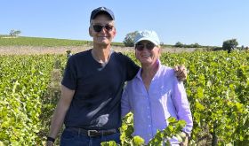 Mark Nunnelly and Denise Dupré in vines