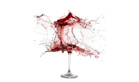 exploding wine glass