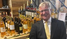 Bill Blatch and Sauternes in Averys cellar