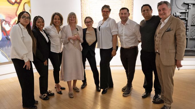 Sommelier team at the Gerard Basset Foundation burgundy tasting at Bonhams NY
