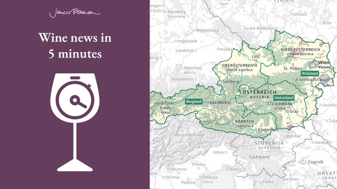 AUSTRIA wine map and jr-wine-news-5-min logo