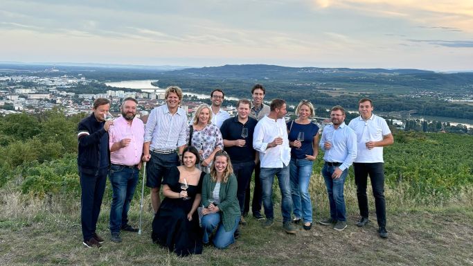 Kremstal winemakers on a hill in Krems an der Donau