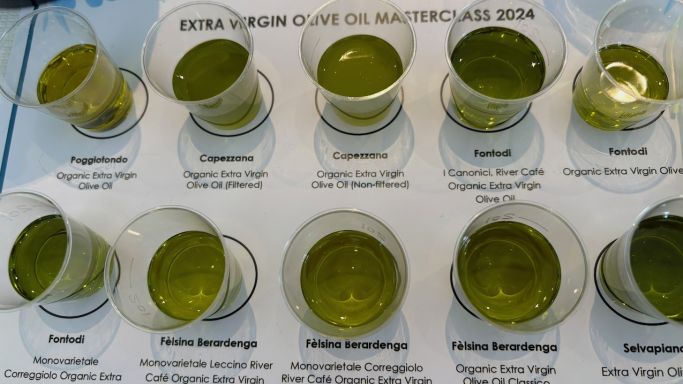 Olive oils at The River Cafe