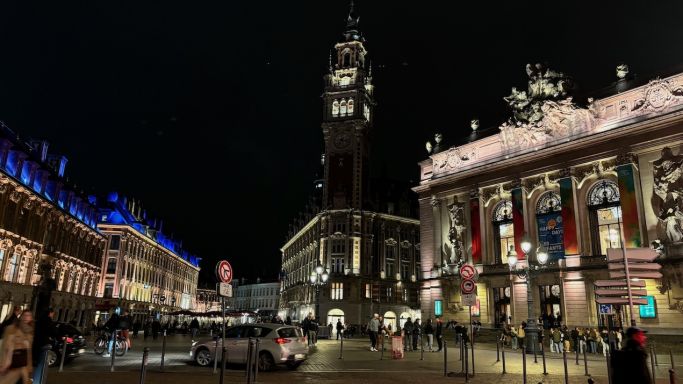 Lille at night