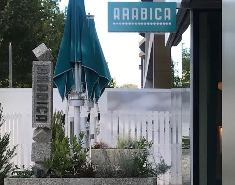 Exterior of Arabica restaurant in King's Cross