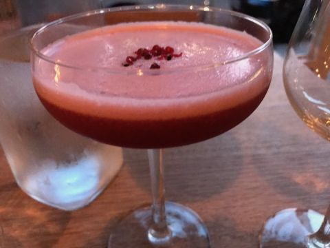 Plum, sour at Ceres restaurant in Newington Green, London
