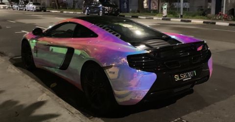 Mirror finish McLaren sports car