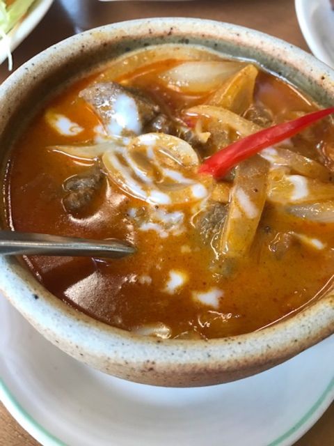 Massaman curry at Bo Tree, Belfast