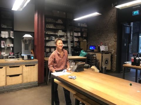 Julia tasting at Greek Wine Night