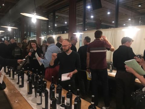 Andrew Morris tastes at Valtellina Night