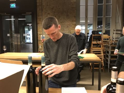 Tim and Nick prepare Valtellina Night at Caravan. King's Cross