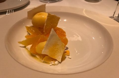 Mandarin dessert at Davies & Brook