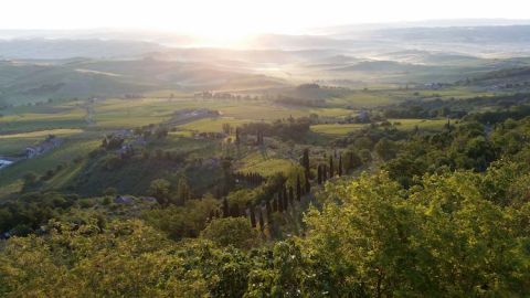 Dawn seen from Montalcino