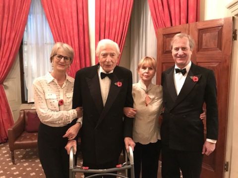 Left to right: Emma Arbuthnot, Michael Broadbent, Valerie Smallwood, Bartholomew Broadbent