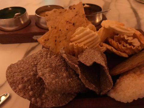 Bread basket at Gymkhana restaurant in London