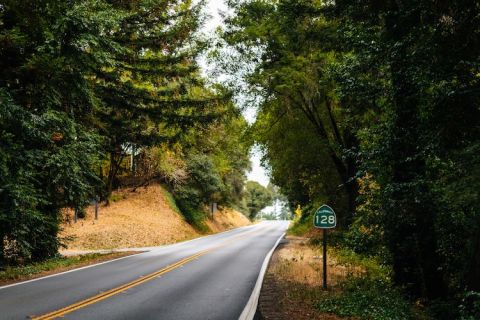Highway 128 in Anderson Valley, northern California