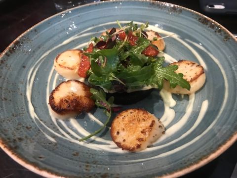 Barra scallops at The Fish People's Cafe, Glasgow