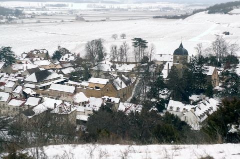 Chambolle-Musigny in snow