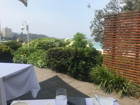 Terrace at Pilu in Freshwater, Sydney