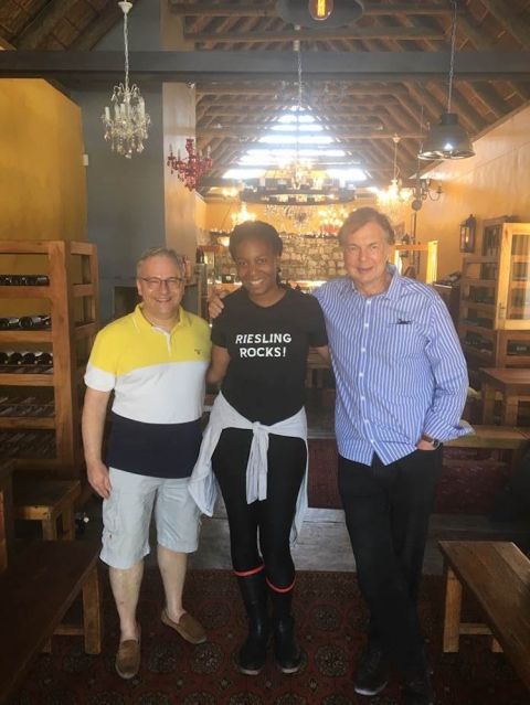 Markus Del Monego, Jeanne Vito and Johst at Springfontein