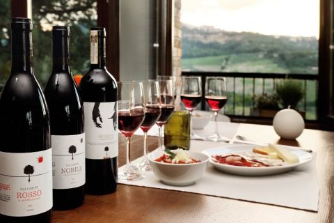 Salcheto's lightweight bottles and distinctive labels