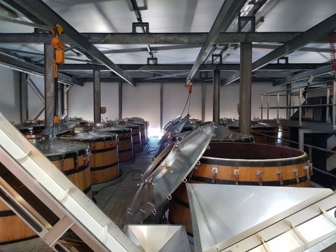 Waterkloof's state-of-the-art gravity-fed winery