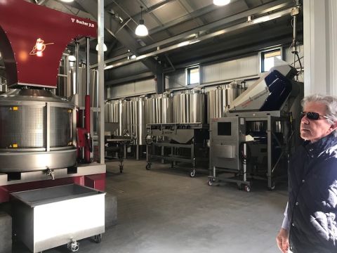 Bart Araujo inside Wheeler Farms winery, St Helena