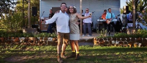 Irina Santiago-Brown and Dudley's wedding