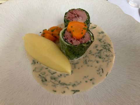 Parsley sauce and concannon at Myrtle's restaurant