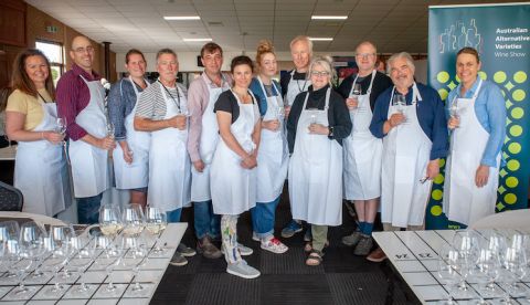 Judging Australian Alternative Varieties Wine Show by Roberto Pettinau