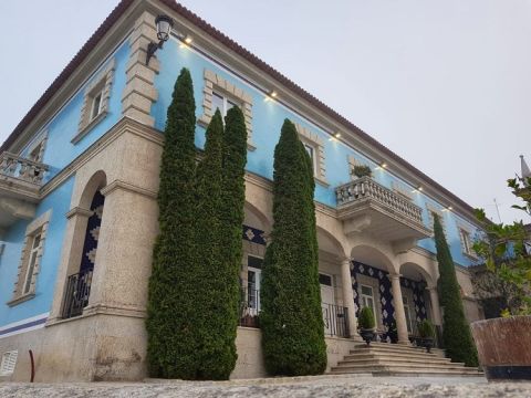 Granbazan, Rias Baixas, blue chateau and winery