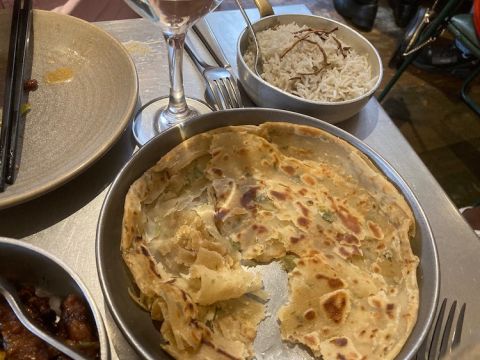 Bind bread at Fatt Pundit, Soho, London