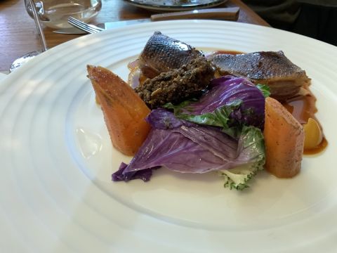 Trivet Tokaj lunch - pigeon and persimmon