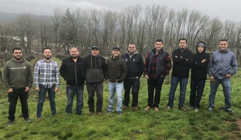 The inaugural (2019) cohort of AHIVOY vineyard stewards