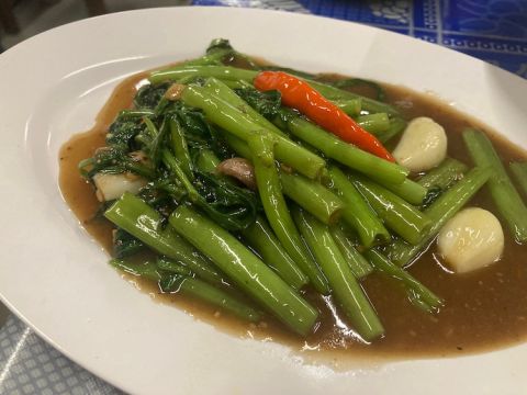 Morning glory at Plaza Thai cafe