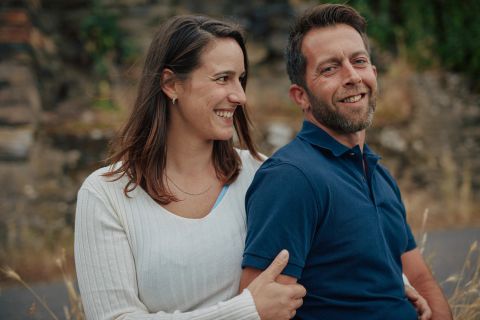 Paul Michael Schäfer and his wife Simona Kruse of Weingut Burggarten