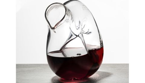 Brian Hirst glass wine decanter