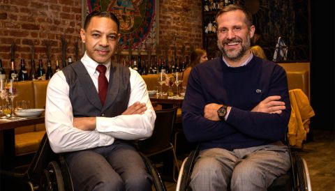 Yannik Benjamin and George Gallego photographed by Mikhail Lipyanskiy, Courtesy of Contento