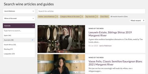 JR Australian Wines of the Week