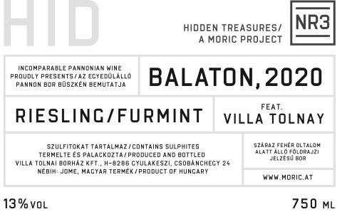 Moric Balaton 2020 label