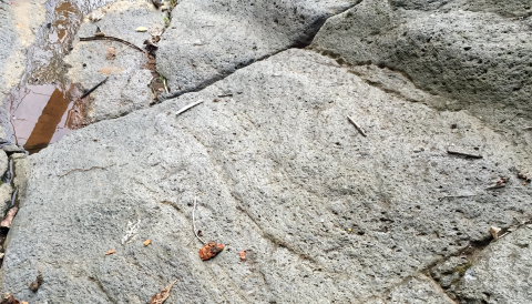 Basalt soils at Suertes in Tenerife