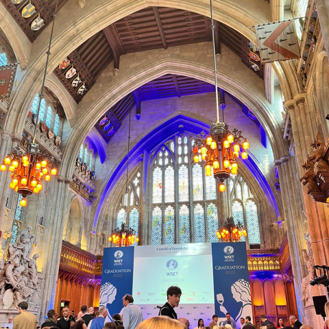The WSET Awards & Graduation ceremony being held in the Guildhall London