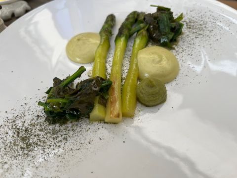 Mere Germaine asparagus dish