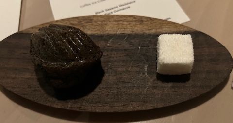 Sollip's black sesame madeleine and yuza guimauve
